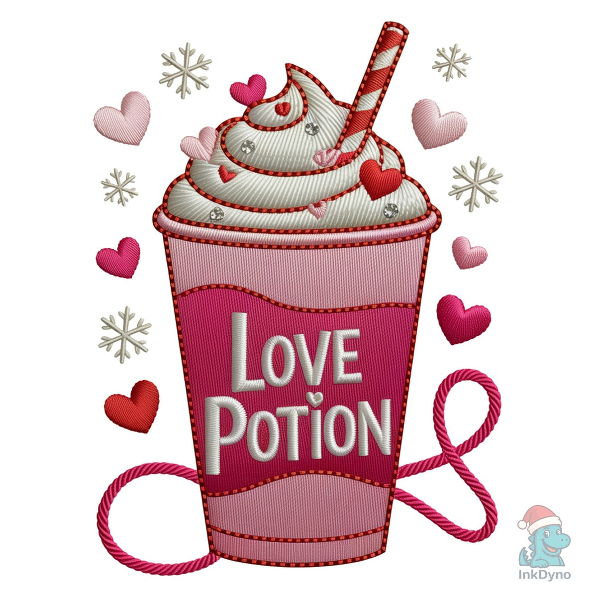 Faux Yarn Valentine Coffee