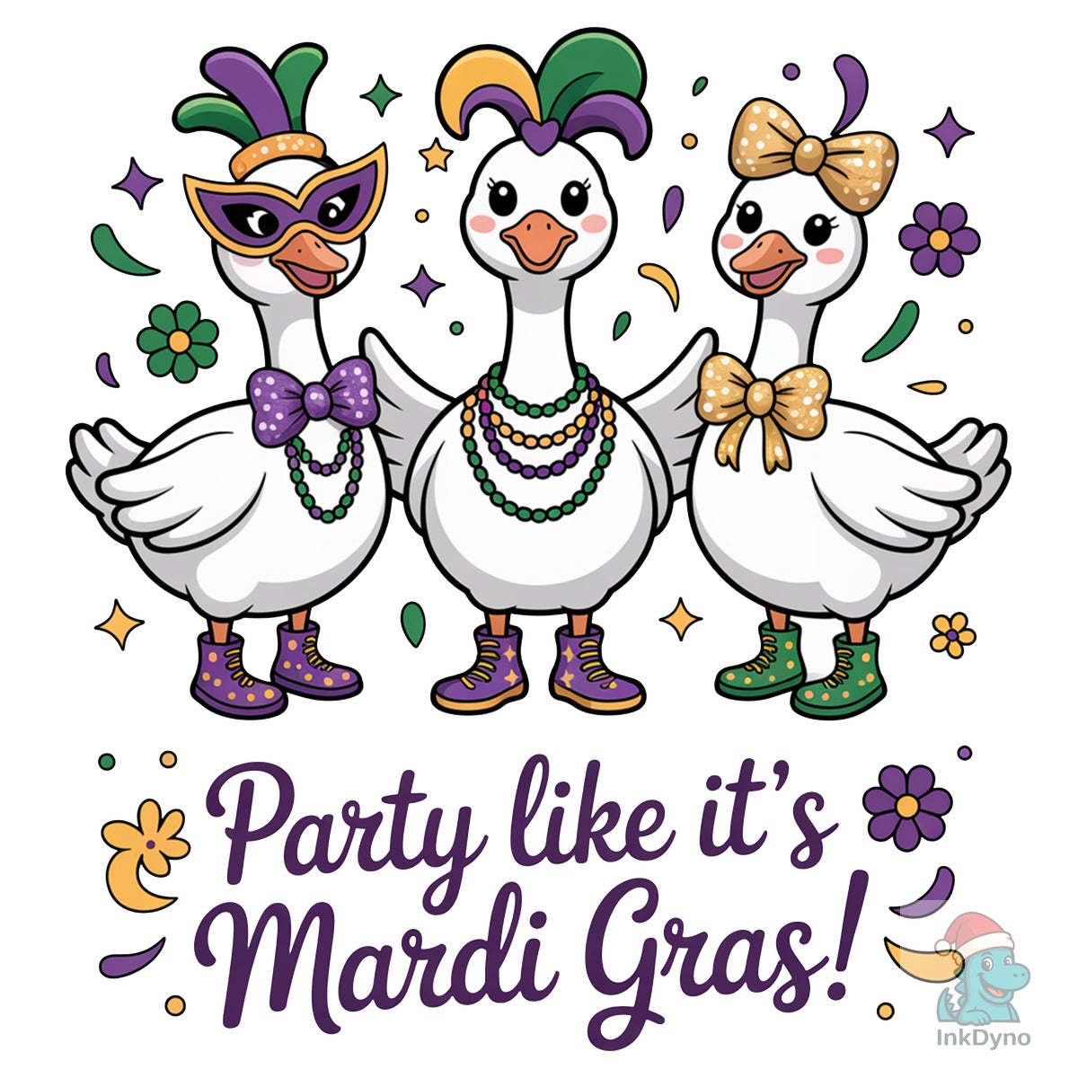 Just a Mardi Gras Goose Funny