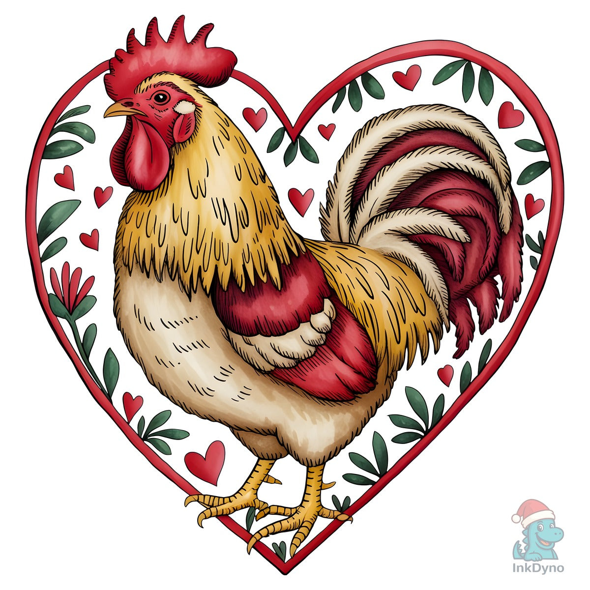 Rustic Rooster Valentines Day