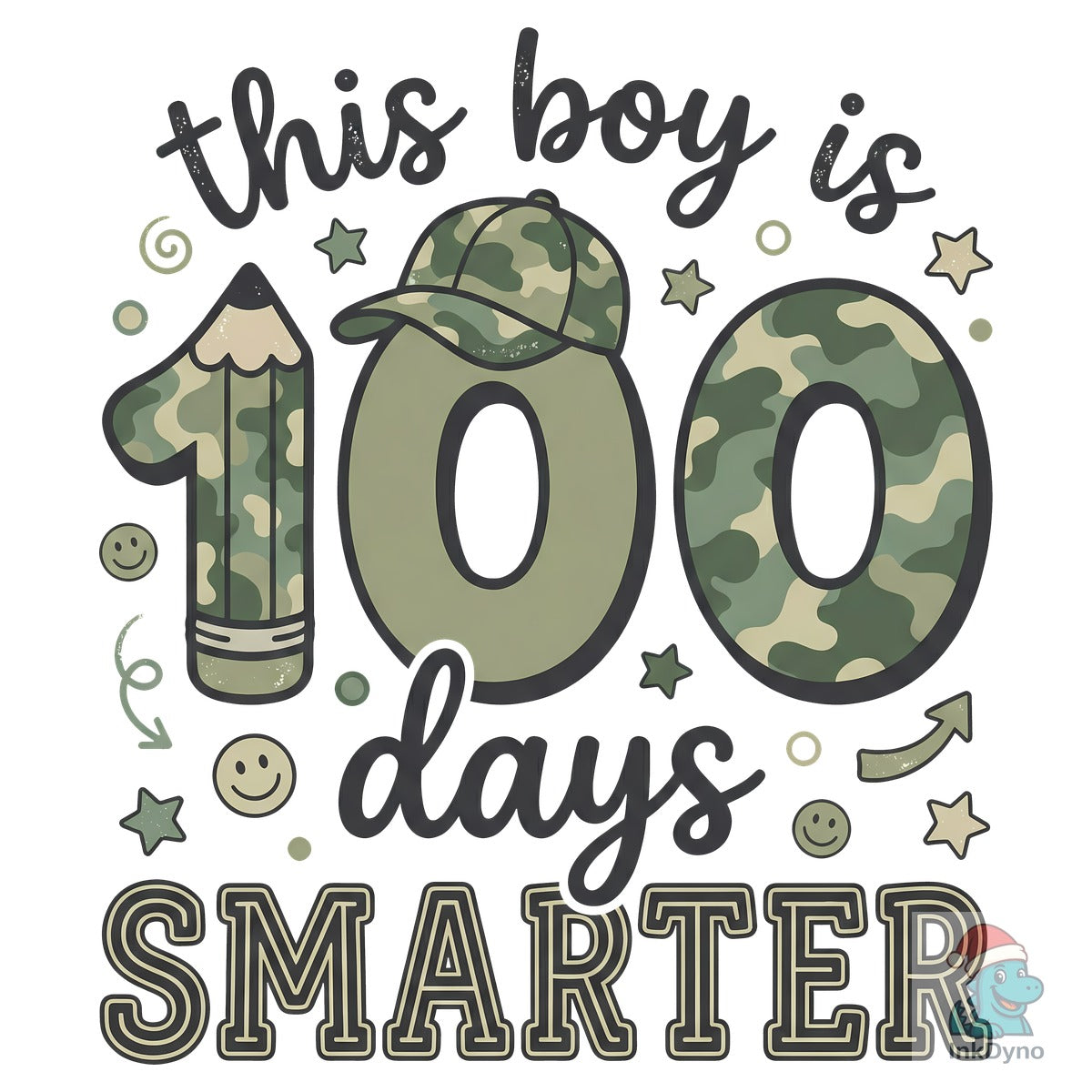 This Boy is 100 Days Smarter Camo
