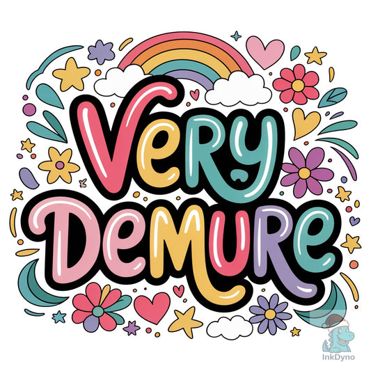 Very Demure Sublimation Demure Girl - DTF Transfer