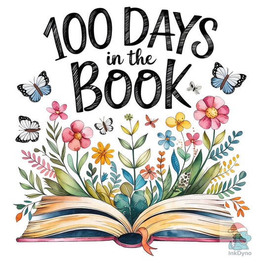 100 Days in the Book 100th Day - DTF Transfer