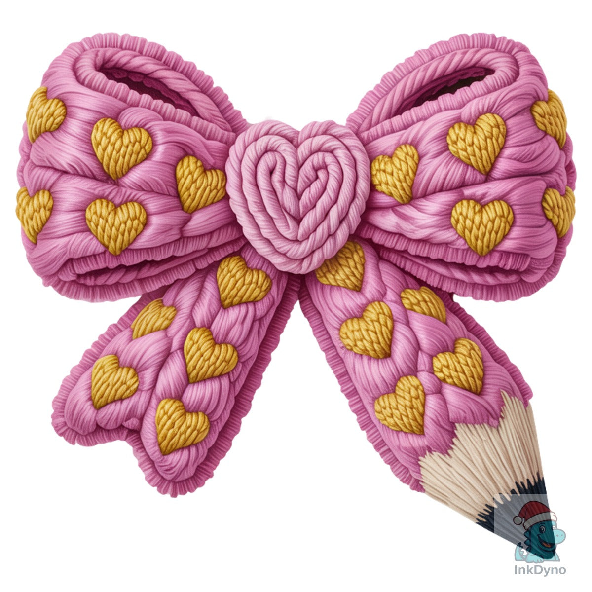 Crochet Pencil Bow Teacher