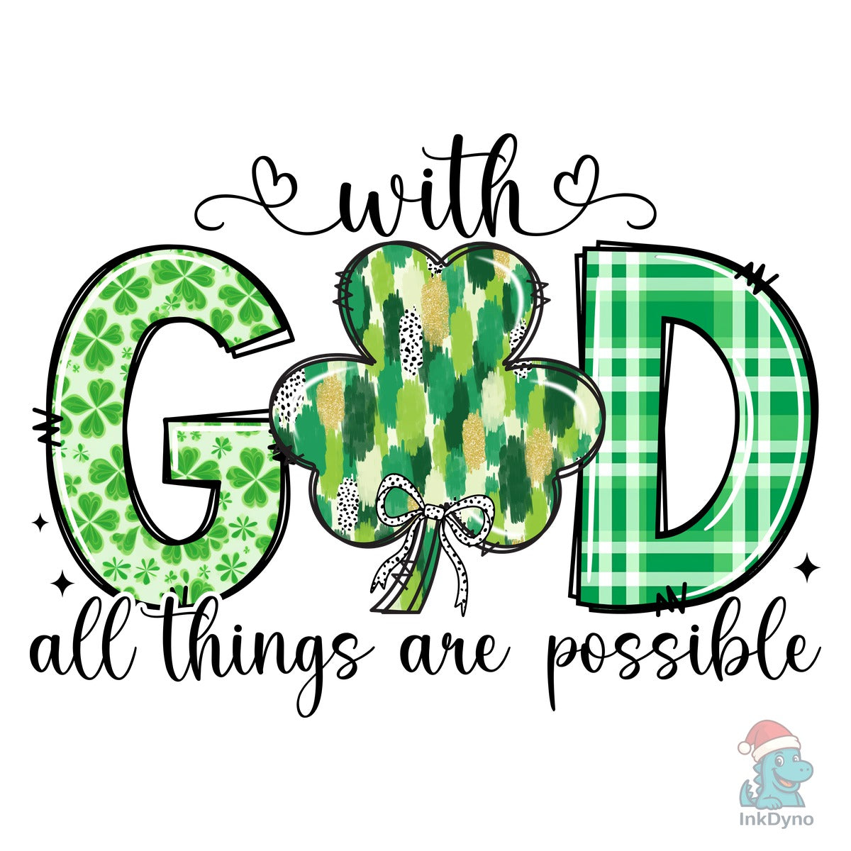 God Faith Shamrock