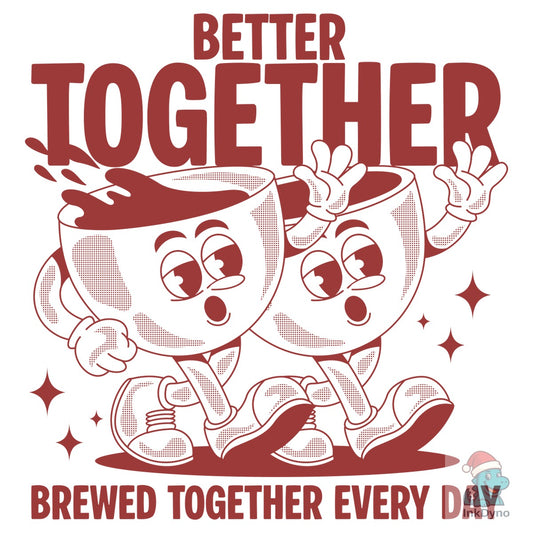 Retro Coffee Character - DTF Transfer