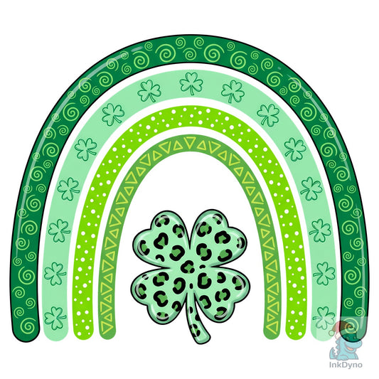 St Patrick's Day Rainbow Shamrock - DTF Transfer