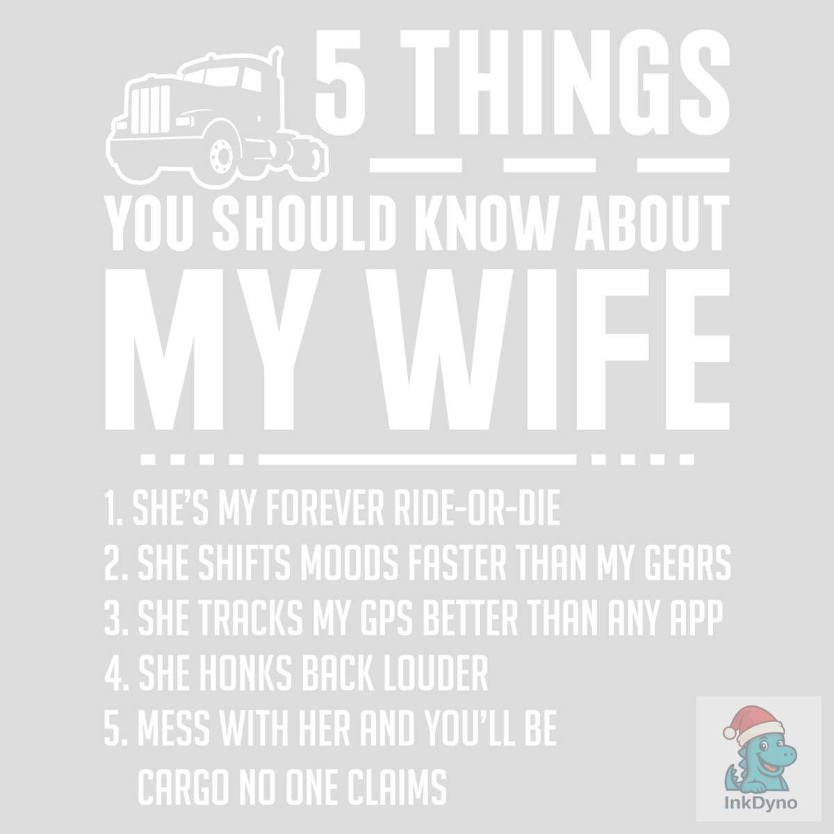 Funny Five Things About My Wife Tee