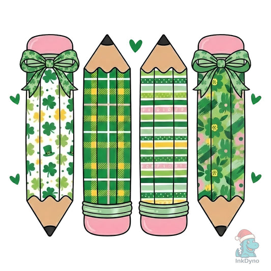 St Patrick's Day Pencil Sublimation - DTF Transfer