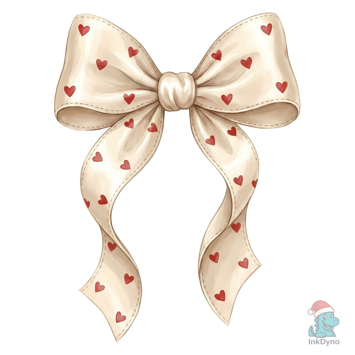 Valentine Heart Ribbon Bow