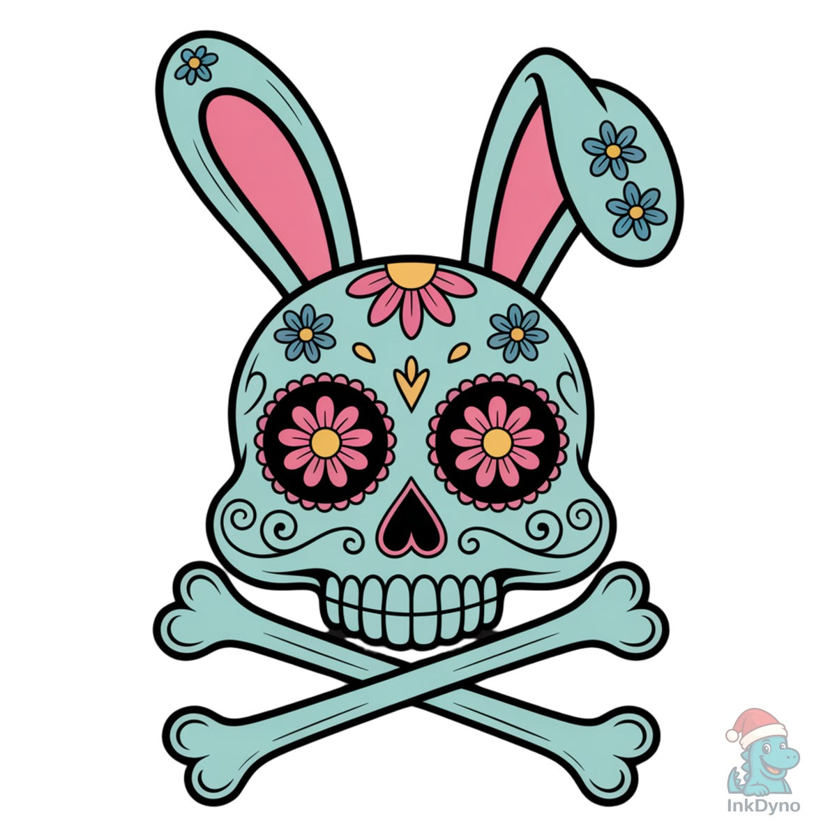 Bunny Skull Easter Sugar Skull