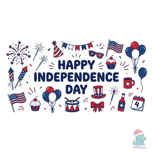 Happy Independence Day Doodles - DTF Transfer