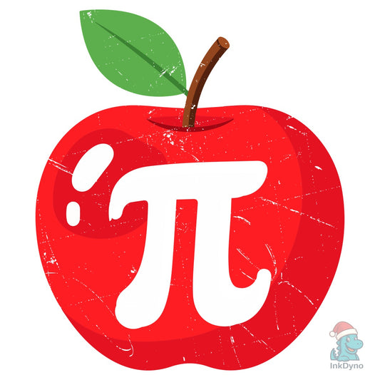 Apple Pi Math Teacher Sublimation - DTF Transfer