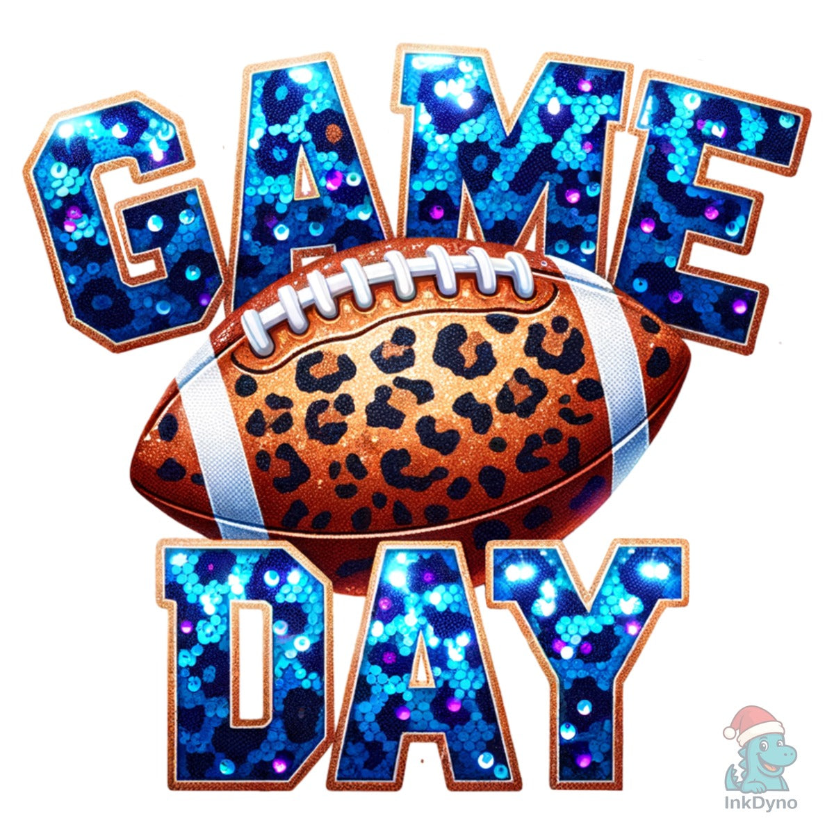 Blue Leopard Football Game Day