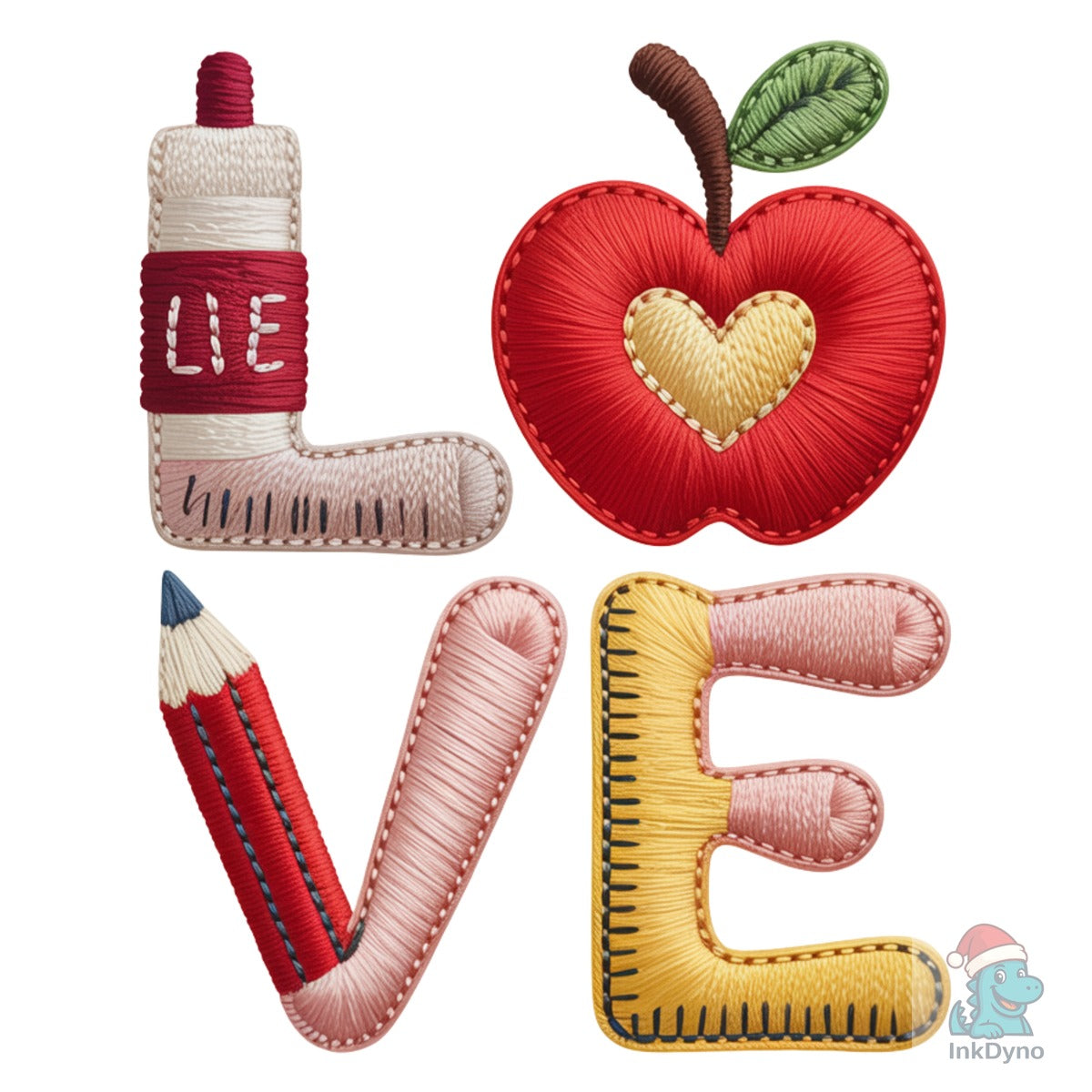 Love Teacher Letters Apple