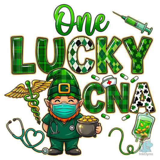 St. Patrick's Day One Lucky Cna - DTF Transfer