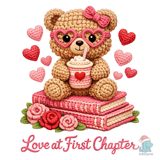Teddy Bear Valentine Preppy - DTF Transfer