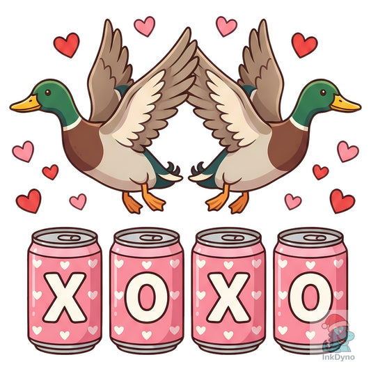 Cute Duck XOXO Valentine - DTF Transfer