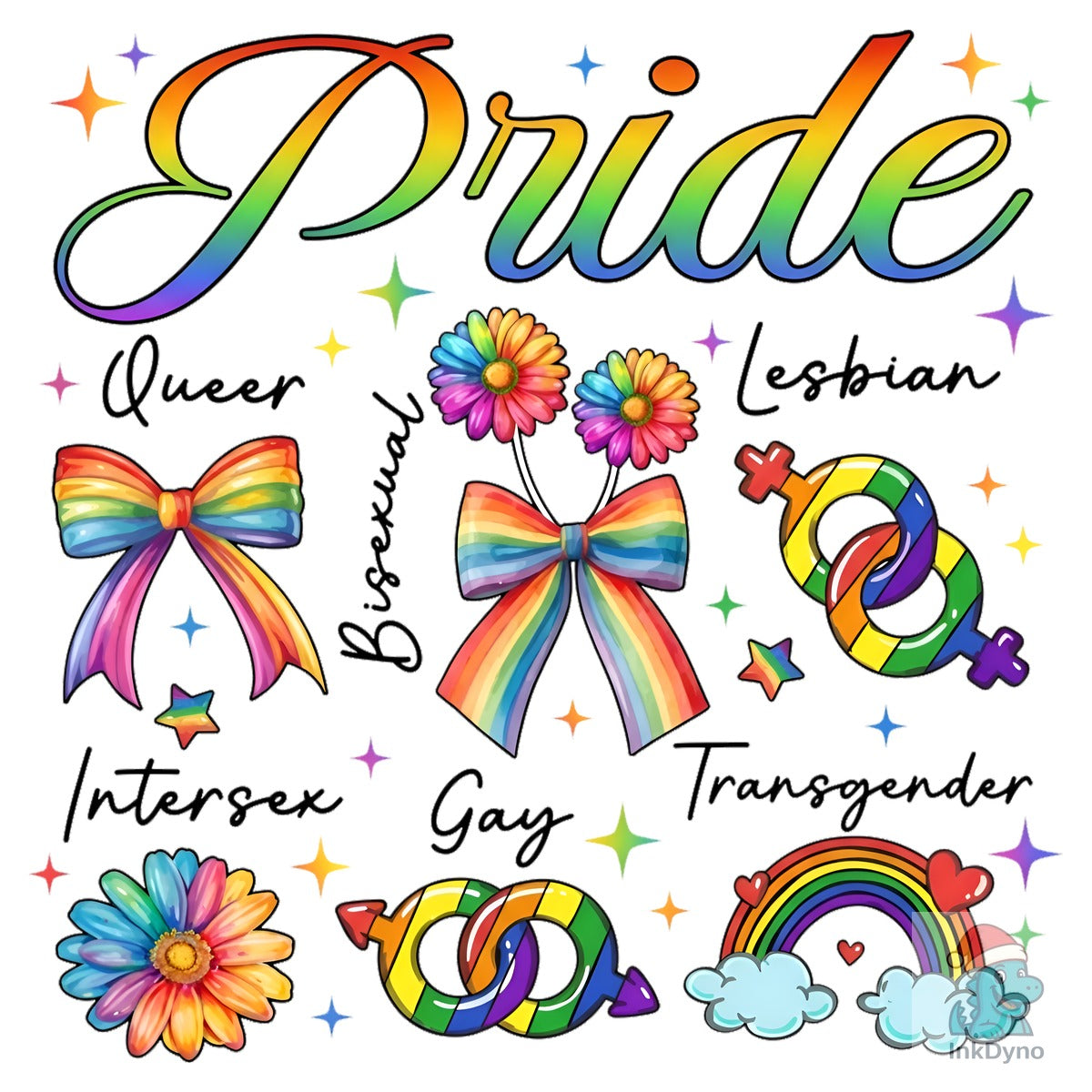 Pride Symbols LGBTQ Rainbow Elements