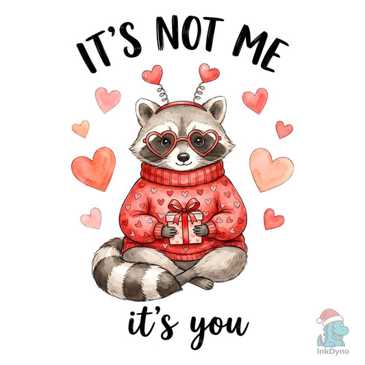 Valentine's Day Funny Raccoon - DTF Transfer