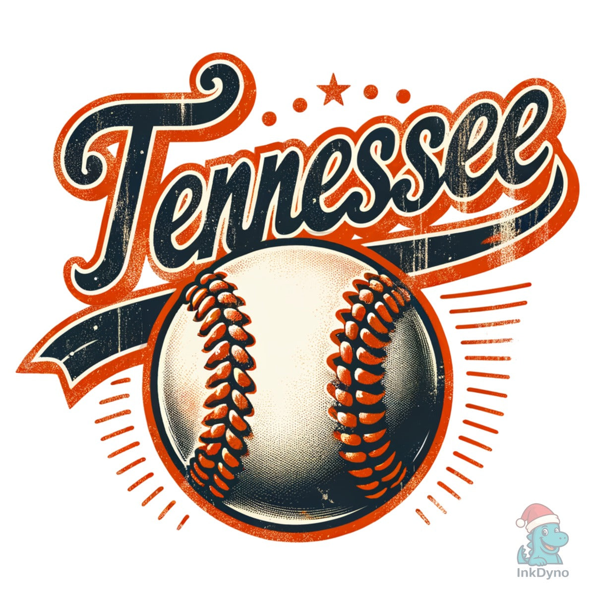 Vintage Tennessee Baseball Mascot