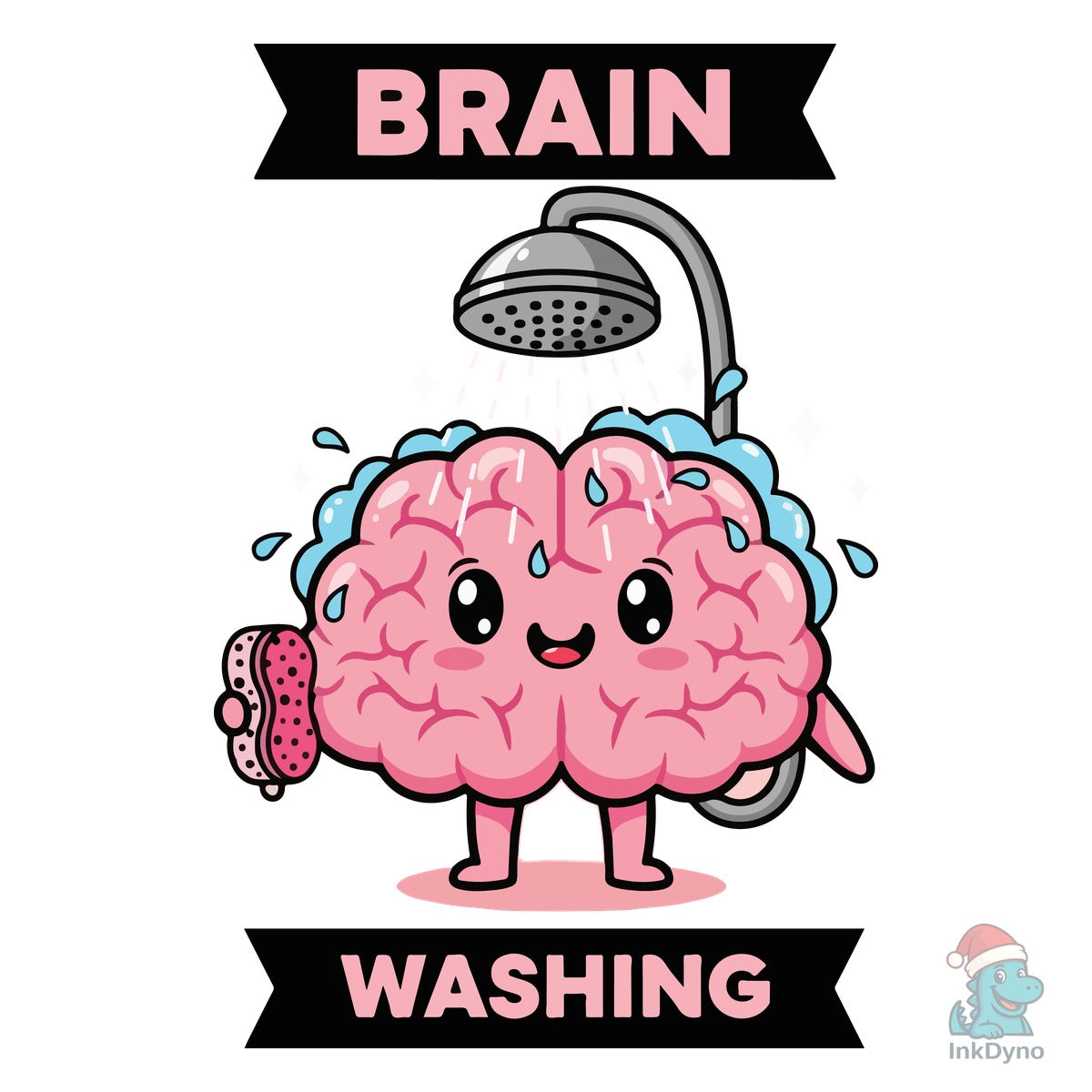 Brain Washing Pun Cute Kawaii T-Shirt