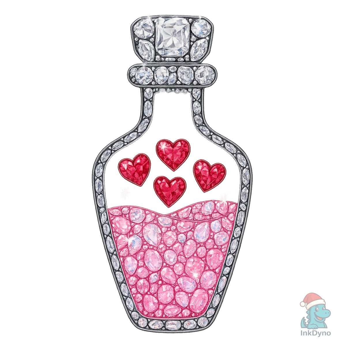 Faux Rhinestone Love Potion
