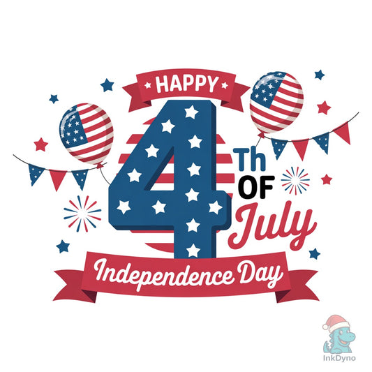 Happy 4th of July Independence Day - DTF Transfer