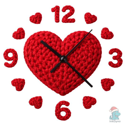 Valentine Clock Love Valentine - DTF Transfer