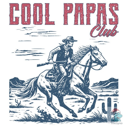 Cool Papas Club Rodeo Western Cowboy - DTF Transfer