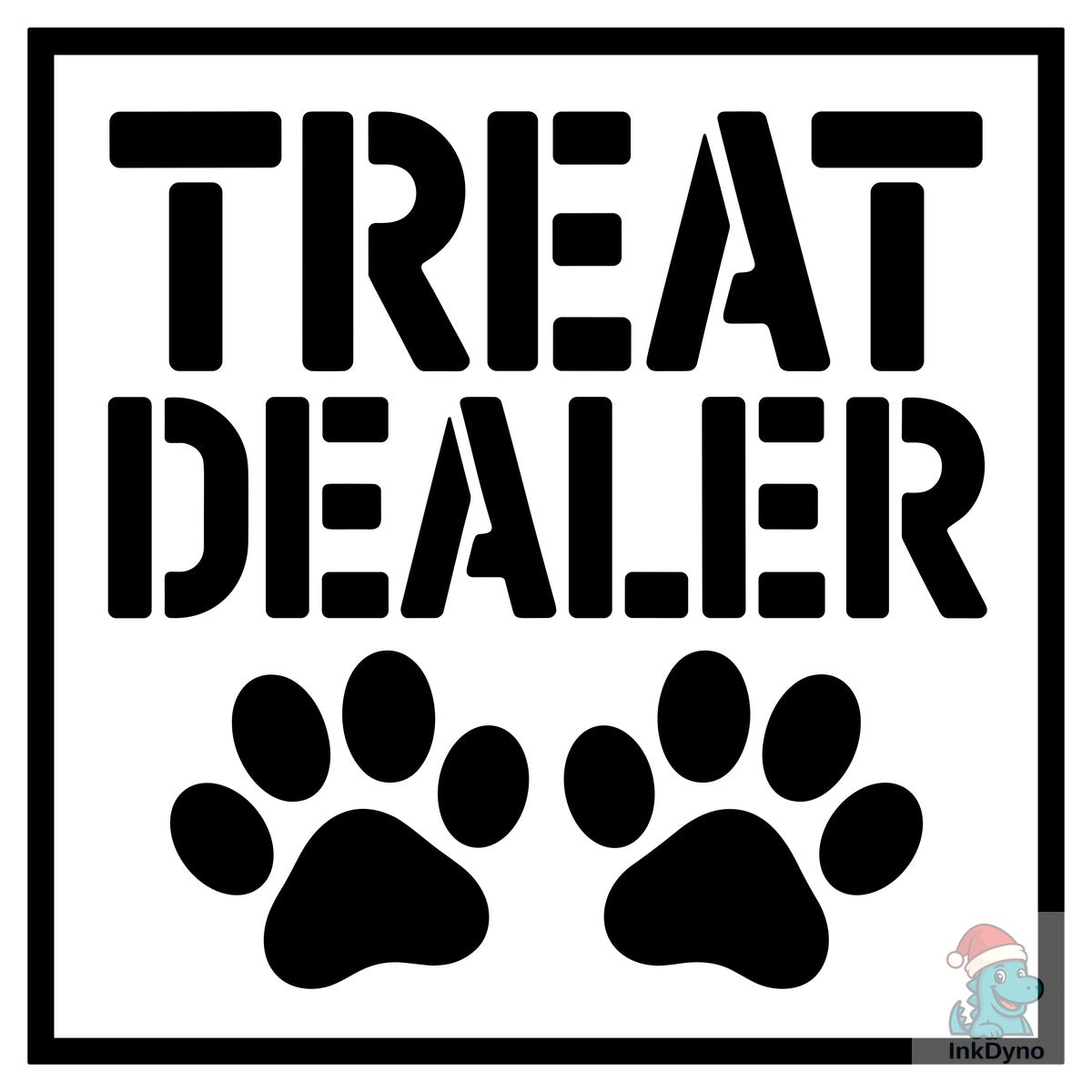 Treat Dealer Dog Paw Print