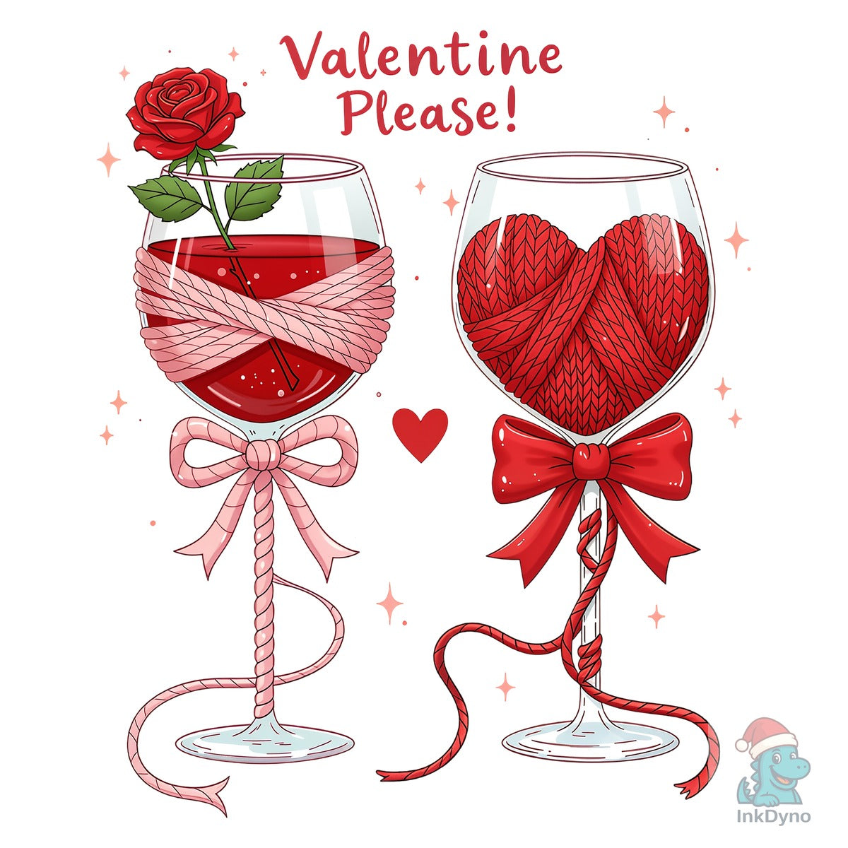 Faux Crochet Valentine Please