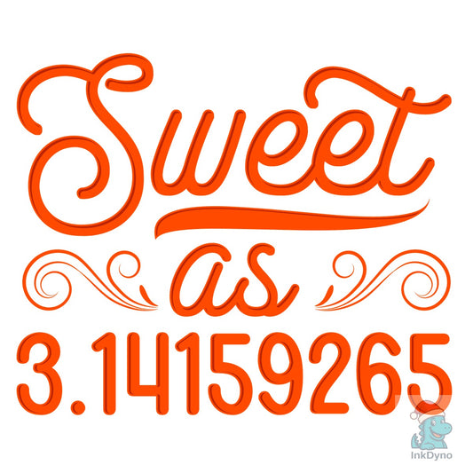 Retro Math Teacher Sweet As Pi Day - DTF Transfer