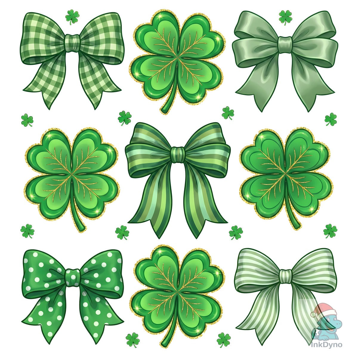 St. Patrick's Day Shamrock & Bow
