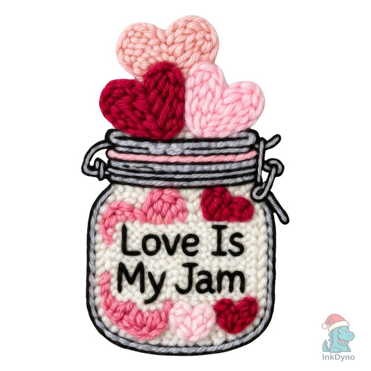 Love is My Jam Valentine Latch Hook - DTF Transfer