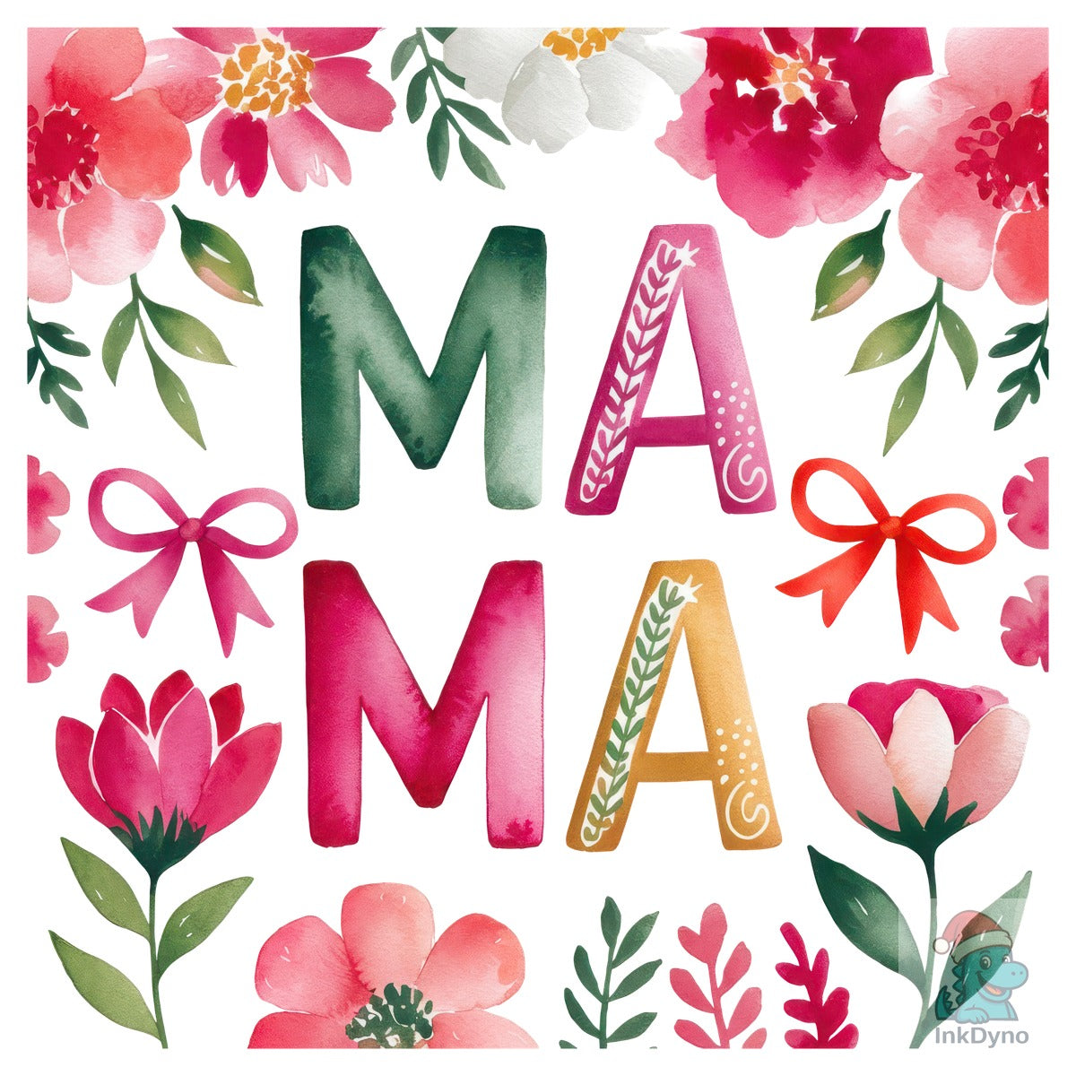 Watercolor Mama Flowers