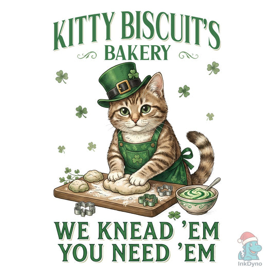Funny St Patrick's Day Cat Bakery - DTF Transfer
