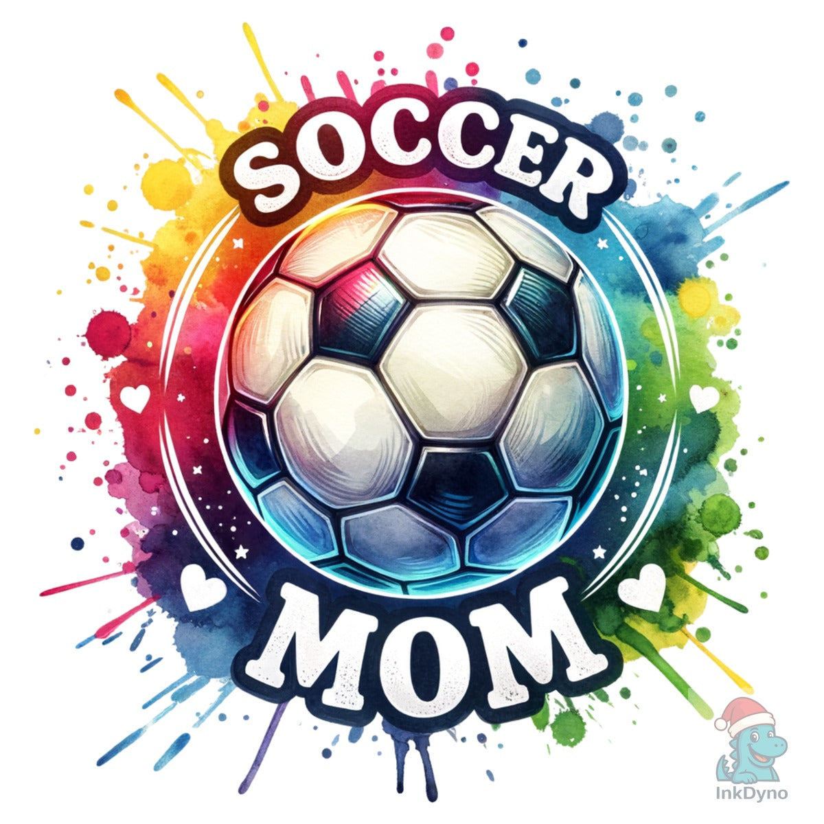 Colorful Soccer Mom