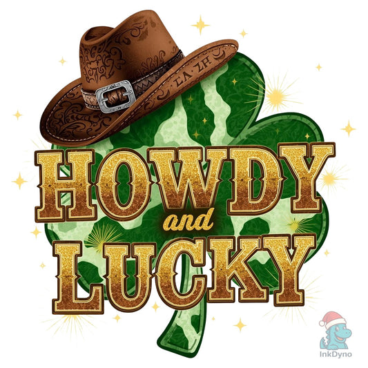 Howdy Go Lucky Western St. Patrick's Day - DTF Transfer