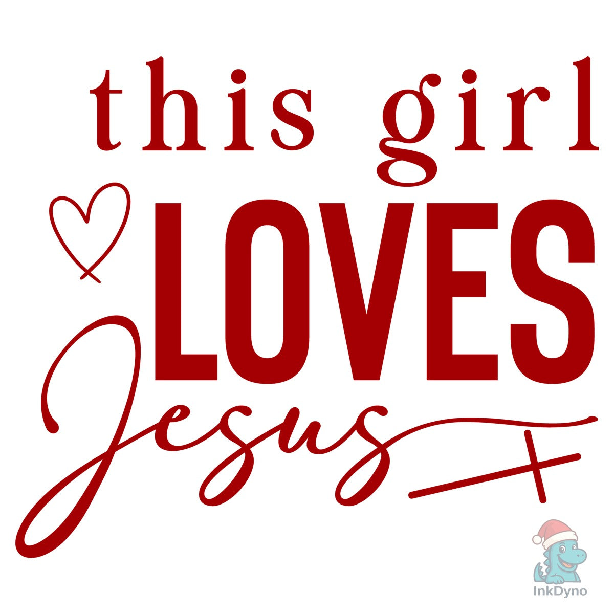 This Girl Loves Jesus Valentines Day