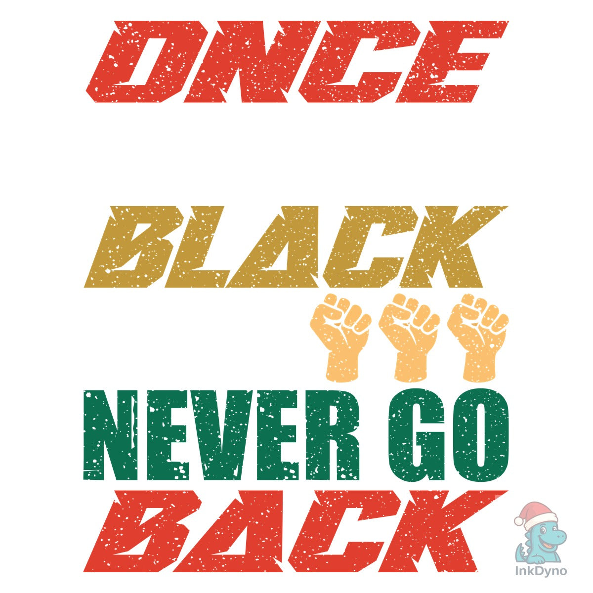 African Pride Fist Back Black History