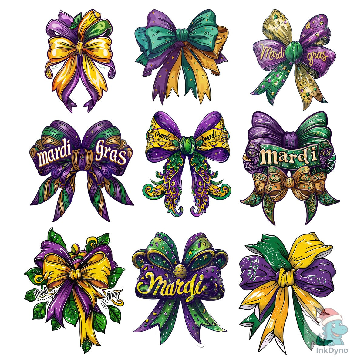 Mardi Gras Coquette Bows
