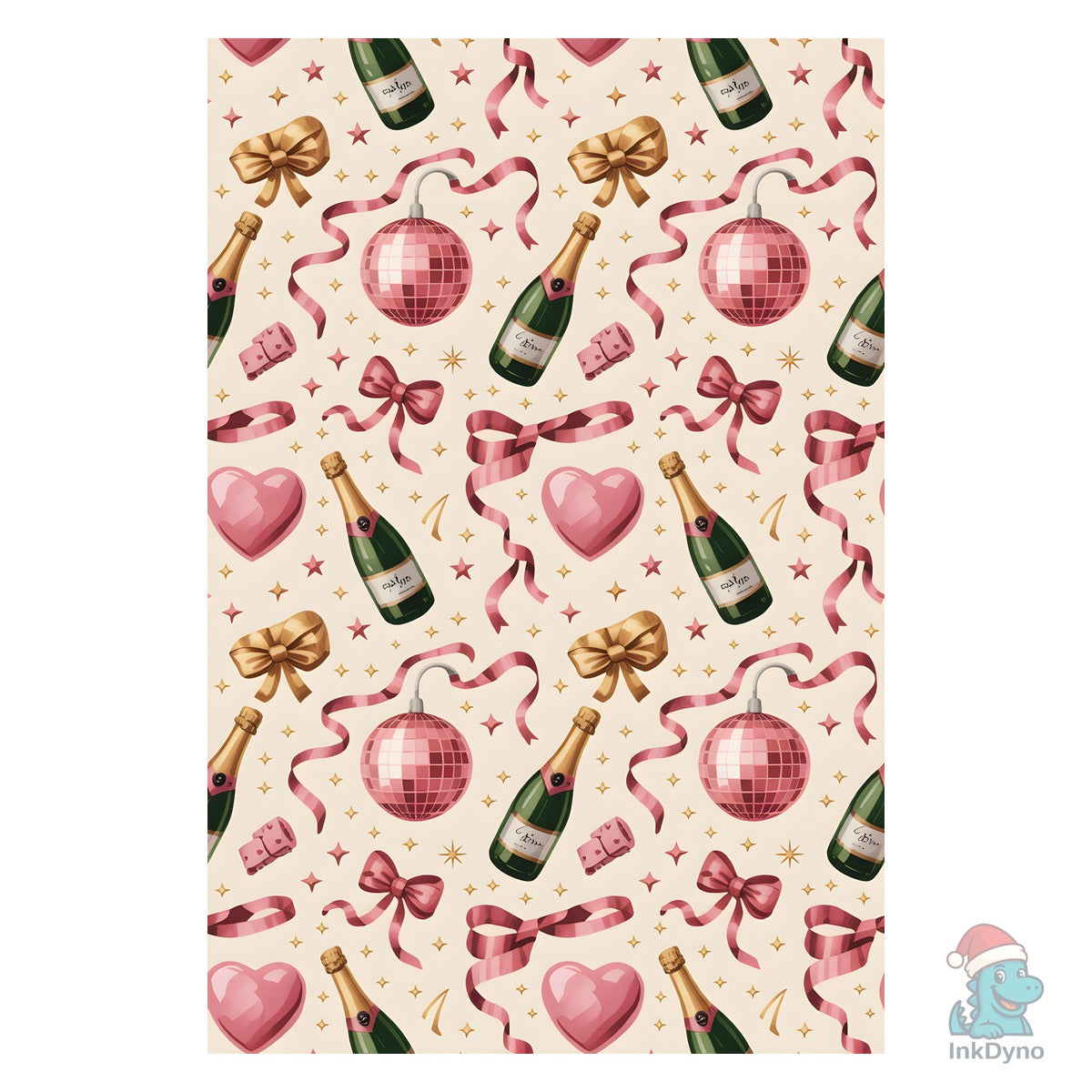 Valentine Champagne Party Pattern