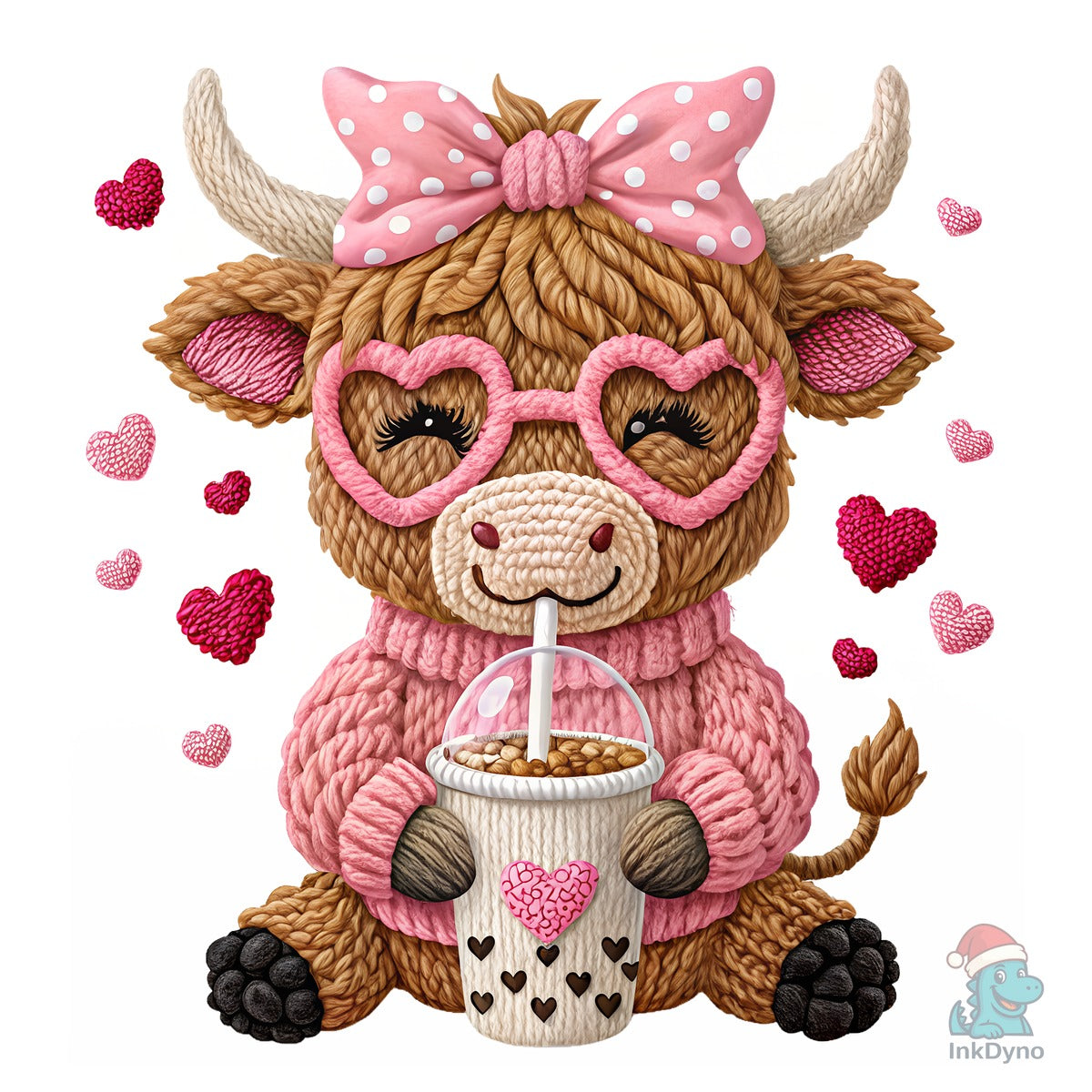 Coquette Highland Cow Valentine
