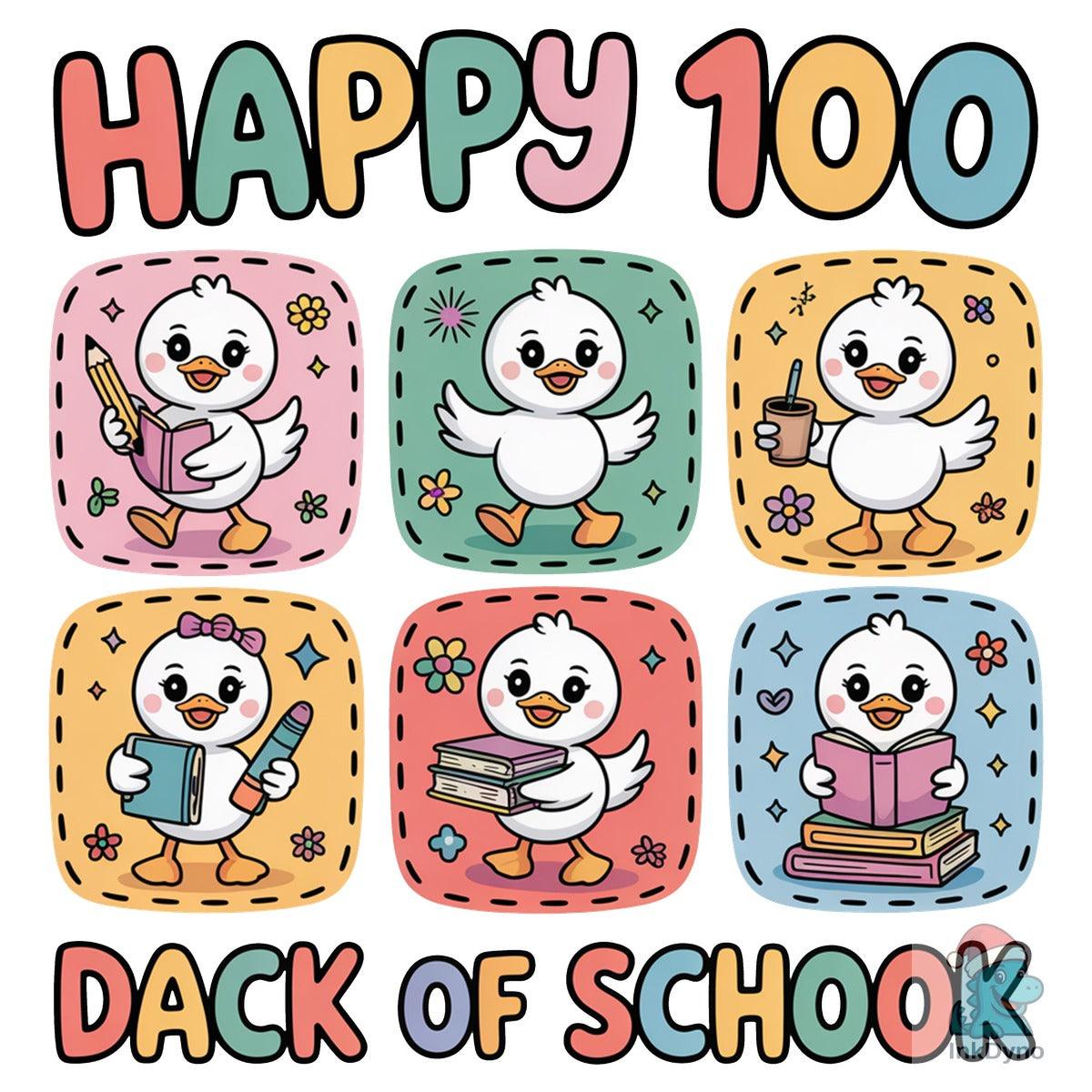 Funny Goose 100 Days of School Book