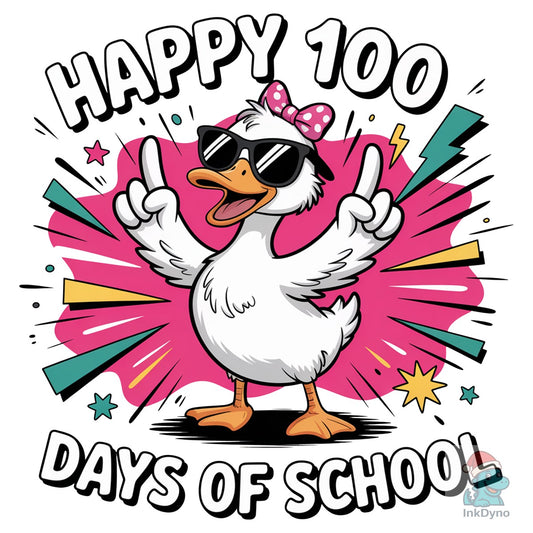 Goose 100 Days of School Teacher - DTF Transfer