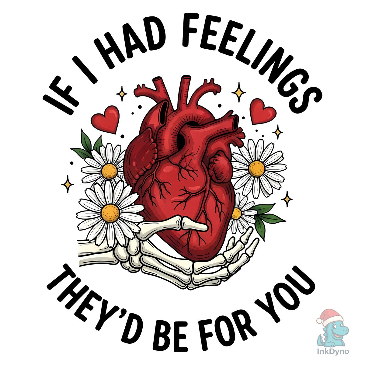 Heart and Skeleton Hand Valentine