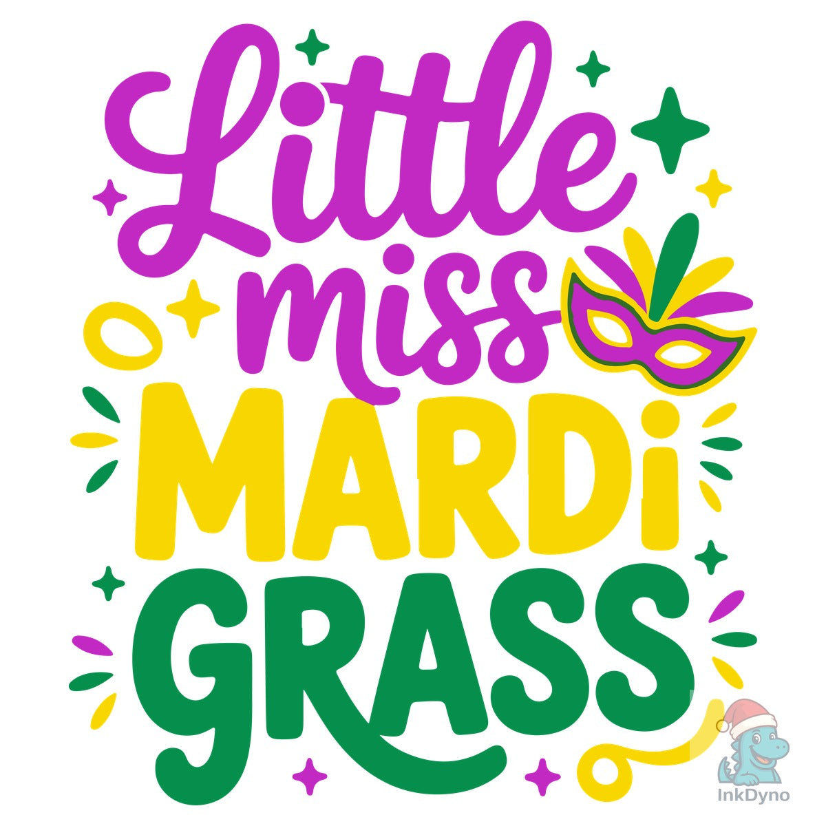 Kids Mardi Gras Party T-shirt Design