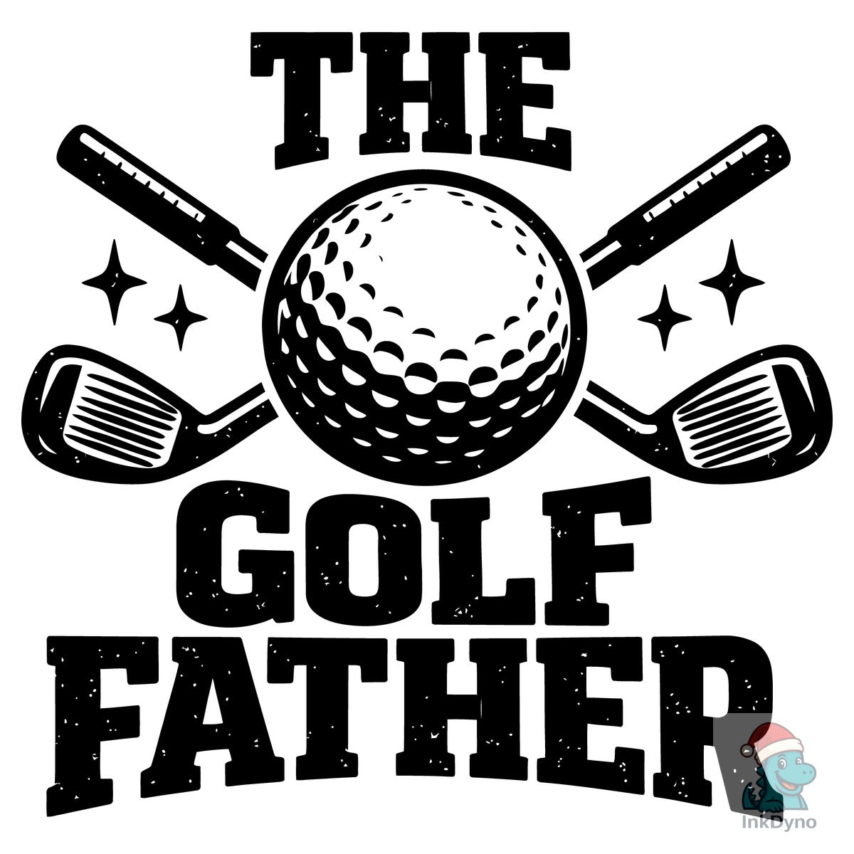 The Golf Father Typography Emblem