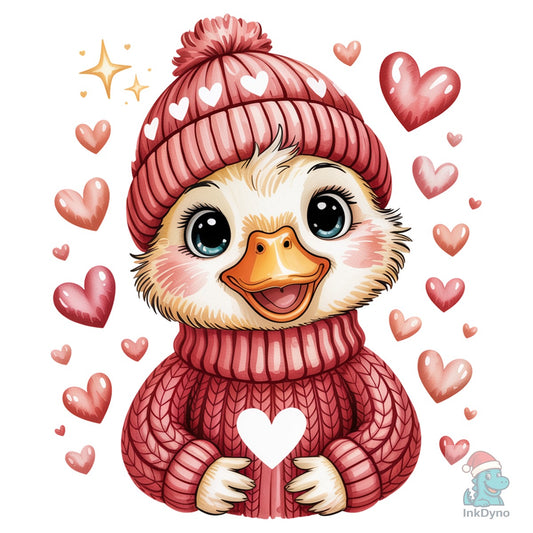 Preppy Funny Goose Valentines - DTF Transfer
