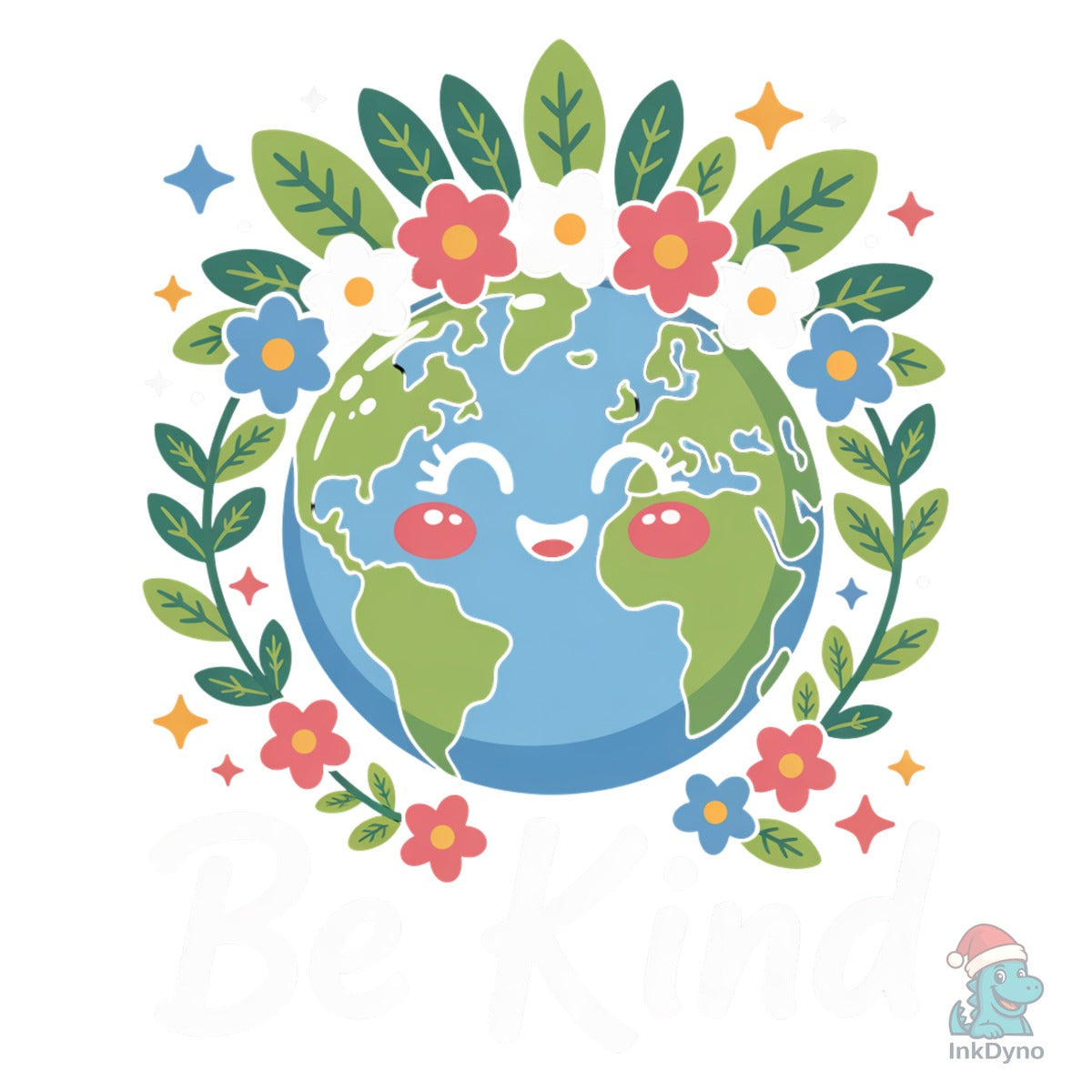Be Kind Earth Cute Earth Flowers